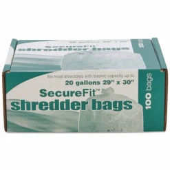 AbilityOne 8105013994791, SKILCRAFT Heavy-Duty Shredder Bags, 20 gal Capacity, 100/Box