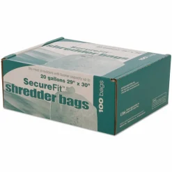 AbilityOne 8105013994791, SKILCRAFT Heavy-Duty Shredder Bags, 20 gal Capacity, 100/Box
