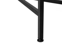 Accent Table, Console, Entryway, Narrow, Sofa, Storage Drawer, Living Room, Bedroom, Grey Laminate, Black Metal, Contemporary, Modern