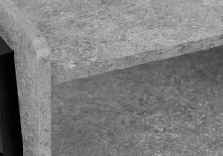 Accent Table, Side, End, Nightstand, Lamp, Living Room, Bedroom, Grey Laminate, Black Metal, Contemporary, Modern