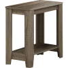 Accent Table, Side, End, Nightstand, Lamp, Living Room, Bedroom, Brown Laminate, Transitional