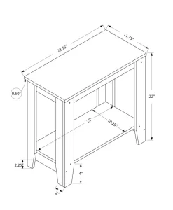 Accent Table, Side, End, Nightstand, Lamp, Living Room, Bedroom, Brown Laminate, Transitional