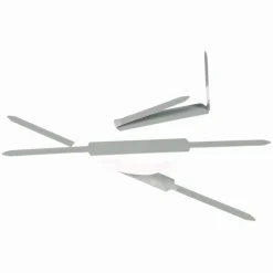 ACCO Economy Self-Adhesive Fasteners, 2 3/4 Long, Silver, Box Of 100