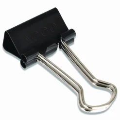 ACCO Binder Clips, Small, 3/4" Wide, 5/16" Capacity, Black, Pack Of 12