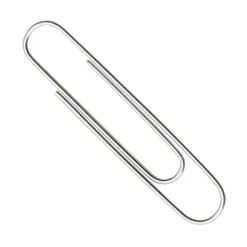 ACCO Paper Clips, Jumbo, Smooth, Silver, 20-Sheet Capacity, 100 Clips/Box, 10 Boxes/Pack