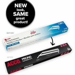 ACCO Premium Prong Fasteners, 4 1/4" CC Prongs, 3 1/2" Capacity, Box Of 50