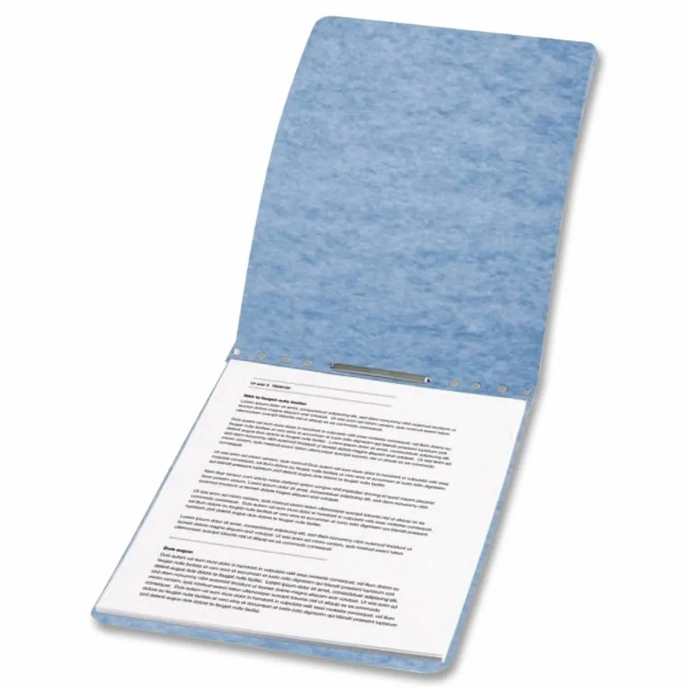 ACCO Presstex Top-Bound Report Binder, 2-3/4" CC, 8-1/2" x 14", 60% Recycled, Light Blue