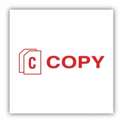 AccuStamp Accu-Stamp Pre-Inked Shutter Stamp, 1/2" x 1-5/8" Impression, Red