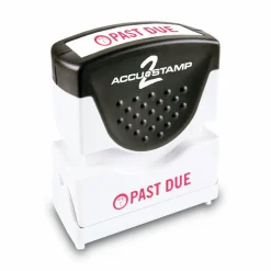ACCUSTAMP2 Pre-Inked Shutter Stamp, Red, PAST DUE, 1.63 x 0.5