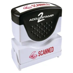 AccuStamp2 Scanned Stamp, Shutter Pre-Inked One-Color SCANNED Stamp, 1/2