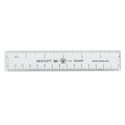 Acme Durable Plastic 6" Clear Ruler