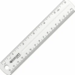 Acme Durable Plastic 6" Clear Ruler