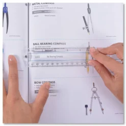 Acme Magnifying Ruler, Clear, 12"