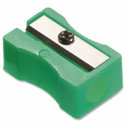 Acme United Plastic Manual Pencil Sharpener, Assorted Colors, Pack Of 24
