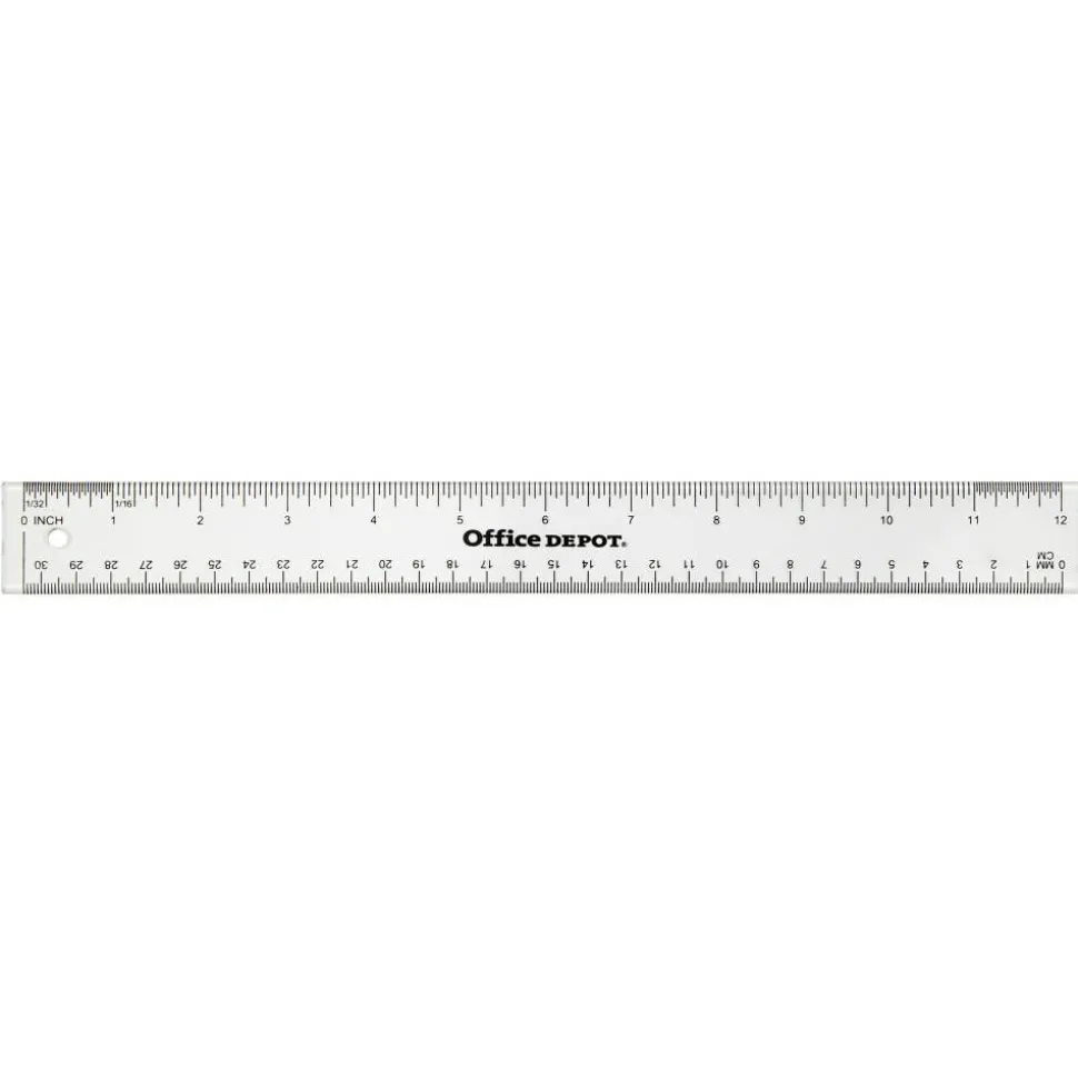Acrylic Ruler, 12", Clear