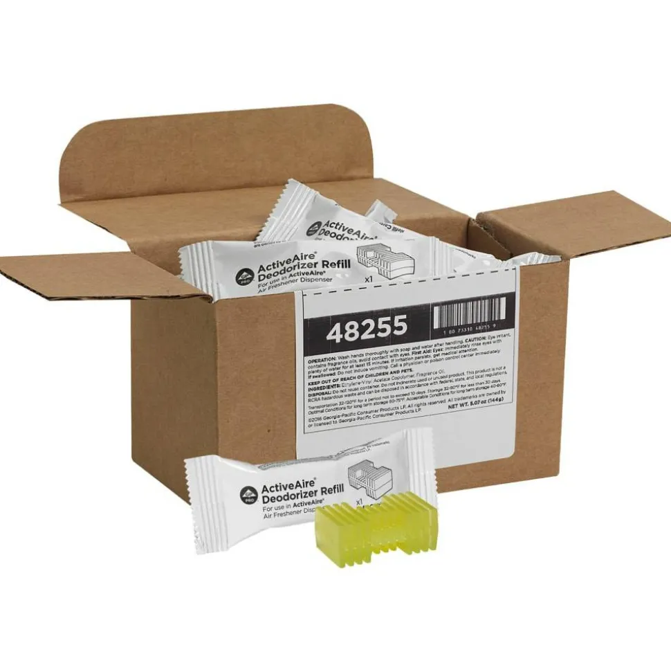 ActiveAire by GP PRO Automated Freshener Dispenser Refill Cartridges, Citrus Scent, 19 Oz, Case Of 12