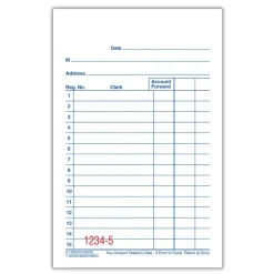 Adams Carbonless 2-Part Sales Book, 3 3/10" x 5 3/5", Pack Of 10