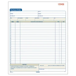Adams Carbonless Purchase Order Book, 8 3/8