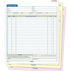 Adams Carbonless Purchase Order Book, 8 3/8