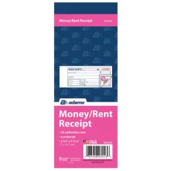 Adams Money/Rent Receipt Books, 7 3/16