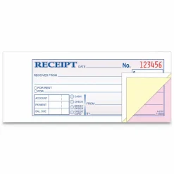 Adams Money/Rent Receipt Books, 7 3/16