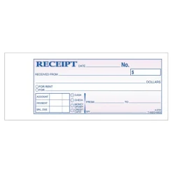 Adams Money/Rent Receipt Books, 7 3/16