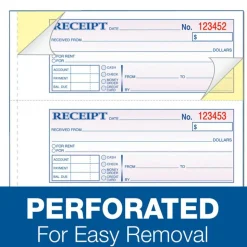 Adams Money/Rent Receipt Books, 7 3/16