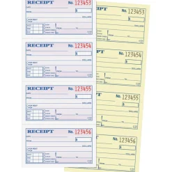 Adams Multipart Money/Rent Receipt Book, Two-Part Carbonless, 4.75 x 2.75, 4 Forms/Sheet, 200 Forms Total