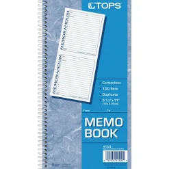 Adams 2-Part Spiral Memo Book, 5 1/4