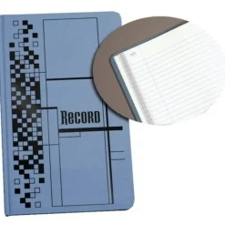 Adams Record Ledger, 7 5/8" x 12 1/8", 300 Pages, Blue