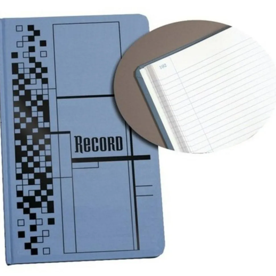 Adams Record Ledger, 7 5/8" x 12 1/8", 300 Pages, Blue