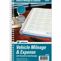 Adams Vehicle Mileage And Expense Book, 5 1/4" x 8 1/2"