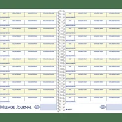 Adams Vehicle Mileage And Expense Book, 5 1/4