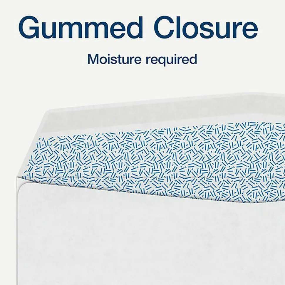 Adams W-2 Gummed Seal Double-Window Envelopes, Commercial Flap, Gummed Closure, 5.63 x 9, White, 24/Pack