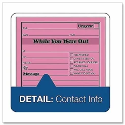 Adams "While You Were Out" Message Pads, 4 1/4" x 5 1/2", 50 Sheets, Pink, Pack Of 12
