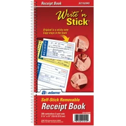Adams Write N' Stick Receipt Book, 5 1/4