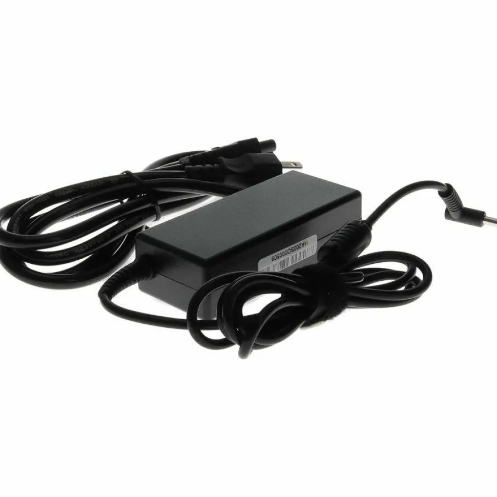 AddOn HP 710412-001 Compatible 65W 19V at 3.33A Black 4.5 mm x 3.0 mm Laptop Power Adapter and Cable