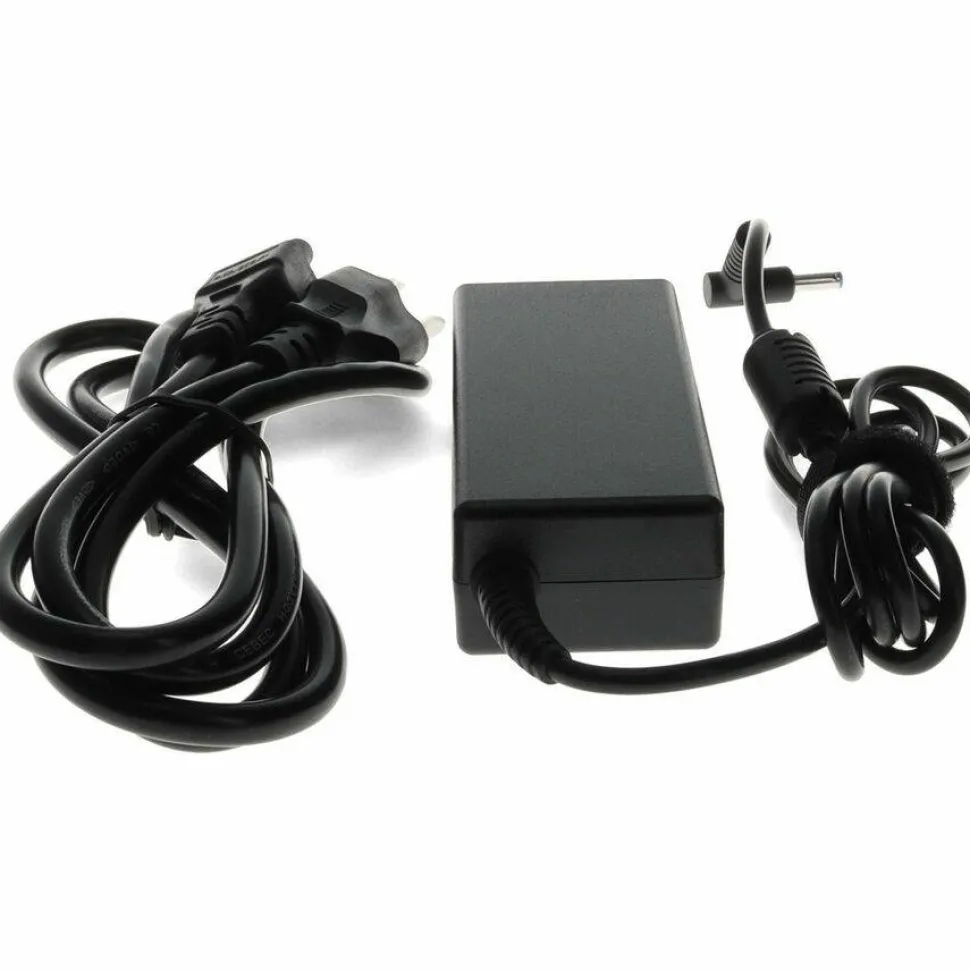 AddOn HP 710412-001 Compatible 65W 19V at 3.33A Black 4.5 mm x 3.0 mm Laptop Power Adapter and Cable
