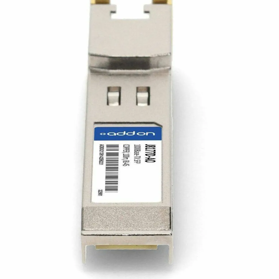 AddOn HP J8177D Compatible TAA 10/100/1000Base-TX SFP Transceiver (Copper, 100m, RJ-45)