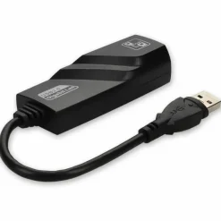 AddOn Lenovo 4X90E51405 Compatible USB A 3.0 Male to RJ-45 Female Black Adapter