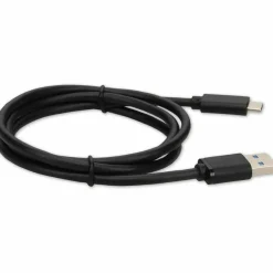 AddOn 1.0m (3.3ft) USB C 3.1 Male to USB A 3.0 Male Black Cable
