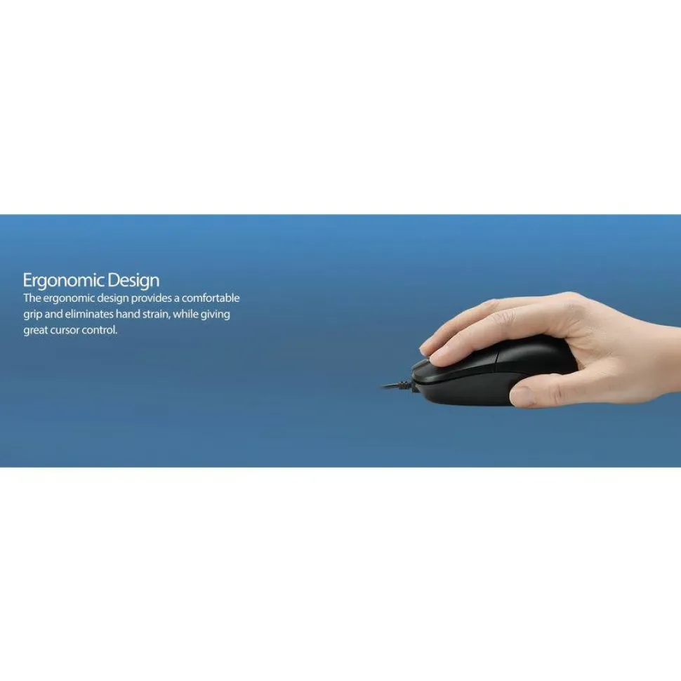 Adesso 3 Button Desktop Optical Scroll Mouse (PS/2)