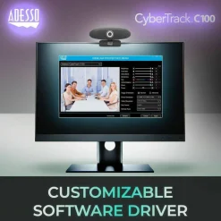 Adesso CyberTrack C100 Webcam - 8 Megapixel - 30 fps - USB 2.0