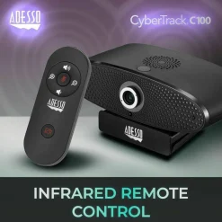 Adesso CyberTrack C100 Webcam - 8 Megapixel - 30 fps - USB 2.0