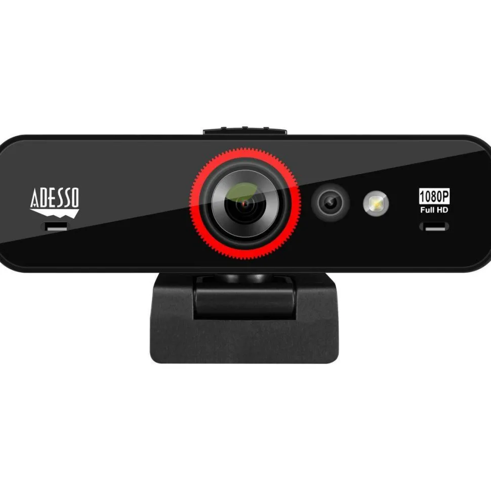 Adesso CyberTrack F1 Webcam - Window Hello Certified - 2.1 Megapixel - 30 fps - USB 2.0 - 1 Each