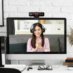Adesso CyberTrack F1 Webcam - Window Hello Certified - 2.1 Megapixel - 30 fps - USB 2.0 - 1 Each