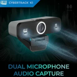 Adesso CyberTrack K1 Webcam - 2.1 Megapixel - 30 fps - USB 2.0