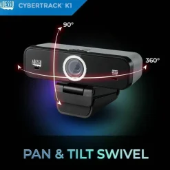 Adesso CyberTrack K1 Webcam - 2.1 Megapixel - 30 fps - USB 2.0