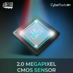 Adesso CyberTrack M1 Webcam - 2.1 Megapixel - 30 fps - USB 2.0