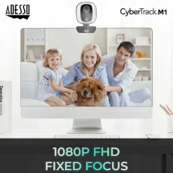 Adesso CyberTrack M1 Webcam - 2.1 Megapixel - 30 fps - USB 2.0
